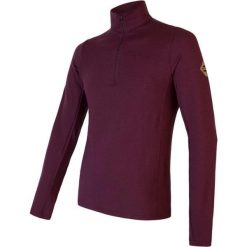 Męska koszulka Baselayer Merino Extreme z długim rękawem i zamkiem błyskawicznym. Czerwone koszulki męskie z długim rękawem Sensor, m, z dzianiny. Za 389.95 zł.