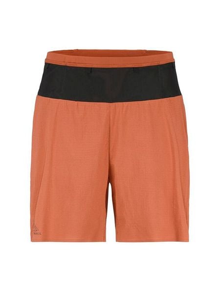 Craft Szorty "PRO Trail" w kolorze pomarańczowym do biegania rozmiar: S. Pomarańczowe spodenki sportowe damskie Craft, bez wzorów, z materiału. Za 125.27 zł.