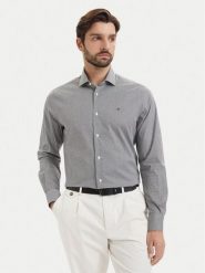 Tommy Hilfiger Koszula Gingham MW0MW42931 Czarny Regular Fit. Czarne koszule męskie Tommy Hilfiger, m, bez wzorów, z bawełny, bez kołnierzyka, bez ramiączek. Za 329.99 zł.