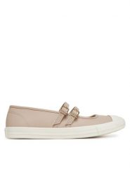 Converse Baleriny Chuck Taylor All Star Dainty Mary Jane A11491C Beżowy. Brązowe baleriny damskie Converse, bez wzorów, ze skóry, bez obcasa. Za 219.99 zł.