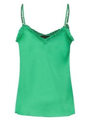 Sublevel Top w kolorze zielonym rozmiar: S. Zielone topy damskie Sublevel, s, bez wzorów, z satyny, bez kołnierzyka. Za 41.69 zł.