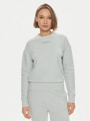 Calvin Klein Bluza Micro Logo K20K206630 Zielony Regular Fit. Zielone bluzy bez kaptura damskie CALVIN KLEIN, xxl, z bawełny. Za 359.99 zł.