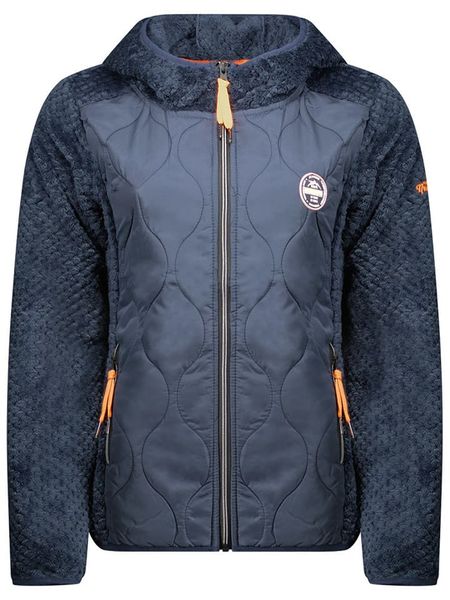 Geographical Norway Kurtka polarowa "Torsade" w kolorze granatowym rozmiar: M. Niebieskie kurtki damskie Geographical Norway, m, bez wzorów, z polaru, bez kaptura. Za 144.24 zł.