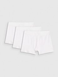 4F Bielizna bokserki (3-pack) męskie - białe S. Biała bokserki męskie 4f, bez wzorów, z bawełny. Za 99.99 zł.