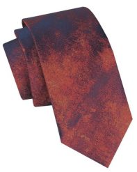Klasyczny, Męski Krawat Alties - Odcienie Miedzi. Krawaty i muchy męskie Alties, bez wzorów, z tkaniny, eleganckie. Za 49.00 zł.