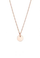 Elli Damski wisiorek płytkowy okrągłay ze srebra 925 Sterling Silver Naszyjniki 1 ct. Szare naszyjniki damskie Elli, na co dzień, srebrne. Za 293.99 zł.