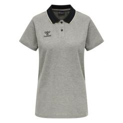 Damska koszulka polo Hummel Move. Szare bluzki damskie HUMMEL, l, bez wzorów, sportowe, bez kołnierzyka, bez ramiączek. Za 141.50 zł.