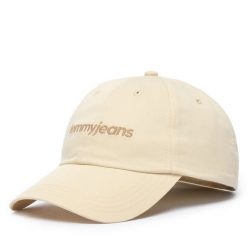 Czapka z daszkiem Tommy Hilfiger. Białe czapki z daszkiem damskie Tommy Hilfiger, bez wzorów. Za 129.99 zł.