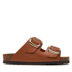 Klapki Scholl. Brązowe klapki damskie Scholl, bez wzorów, bez obcasa. Za 359.99 zł.