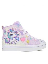 Skechers Sneakersy Twi-Lites 2.0 314378L LVMT Fioletowy. Fioletowe buty sportowe dziewczęce Skechers, bez wzorów, z materiału, bez zapięcia. Za 219.99 zł.