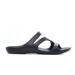 Klapki męskie Crocs Kadee Ii. Czarne klapki i japonki męskie Crocs, z materiału. W wyprzedaży za 129.00 zł.