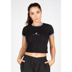 New Orleans Cropped Koszulka - Czarny. Czarne bluzki damskie GORILLA WEAR, m, bez wzorów, bez ramiączek. Za 110.00 zł.