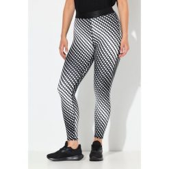 Damskie Legginsy sportowe kropki szybkoschnące elastyczny pas. Czarne legginsy damskie Ulla Popken, plus size, bez wzorów, z elastanu. Za 199.99 zł.