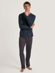 Calida Piżama w kolorze granatowym rozmiar: L. Niebieskie piżamy męskie Calida, l, bez wzorów, z bawełny, bez ramiączek. Za 253.95 zł.