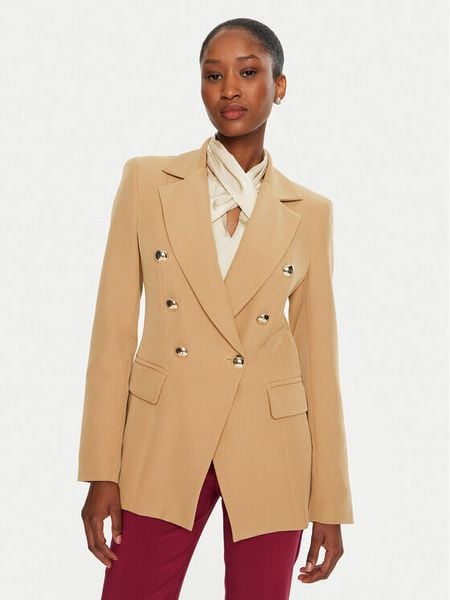 Maryley Marynarka 24IB139/43ER Brązowy Regular Fit. Brązowe marynarki i żakiety damskie Maryley, s, bez wzorów, z syntetyku. Za 269.99 zł.