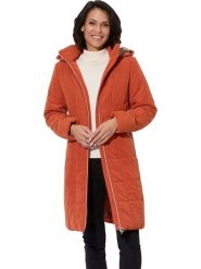 WITT WEIDEN Płaszcz pikowany w kolorze pomarańczowym rozmiar: 46. Pomarańczowe płaszcze damskie WITT WEIDEN, bez wzorów. Za 126.99 zł.