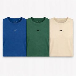 T-SHIRT MĘSKI KOSZULKA 4F ZESTAW LIMITOWANY KOMPLET 3 SZTUKI L M3947 SS26. T-shirty sportowe męskie 4f, l, z bawełny, bez ramiączek, na fitness i siłownię. Za 113.50 zł.