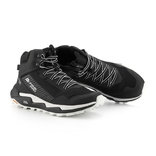 Buty terenowe przewiewne Alpine Pro Ponte. Czarne buty trekkingowe męskie Alpine Pro, za kostkę, bez zapięcia. W wyprzedaży za 299.00 zł.