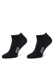 BOSS Skarpety krótkie 50559426 Czarny. Czarne skarpetki męskie Boss, bez wzorów, z bawełny. Za 59.99 zł.