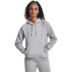 Bluza damska Under Armour Rival Fleece Hoodie. Szare bluzy bez kaptura damskie Under Armour, xs, bez wzorów, bez ramiączek, bez kaptura. Za 181.27 zł.