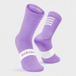 Skarpetki kolarskie unisex SIROKO S1 Lilac Etna. Niebieskie skarpetki damskie SIROKO, bez wzorów, z nylonu. Za 67.00 zł.