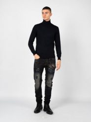 Xagon Man Sweter "Turtleneck" | A22081&ELV18 | Mężczyzna | Granatowy. Niebieskie swetry męskie Xagon, m, bez wzorów, z dzianiny, bez kołnierzyka. W wyprzedaży za 189.00 zł.