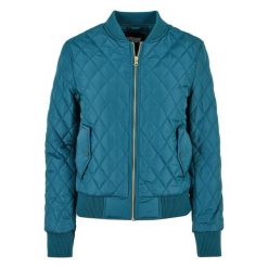 Kurtka Damska/pikowana Diamond Nylon. Niebieskie kurtki damskie Urban Classics, m, bez wzorów, z nylonu, bez kaptura. Za 189.99 zł.