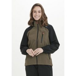 Kurtka przeciwdeszczowa damska Weather Report AWG Camelia W-PRO 15000. Brązowe kurtki damskie Weather Report, bez wzorów, bez kaptura. Za 399.99 zł.