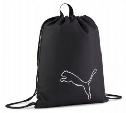 Plecak worek Puma Plus. Czarne plecaki damskie Puma, bez wzorów, z materiału, sportowe. Za 39.99 zł.