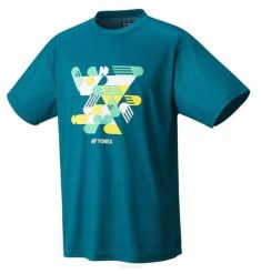 Koszulka tenisowa Yonex Practice Logo. Zielone t-shirty damskie YONEX, s, bez wzorów, z materiału, bez kołnierzyka. Za 97.99 zł.