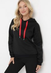 Czarna Bluza z Kapturem Matiale. Czarne bluzy z kapturem damskie Born2be, na zimę, l, z materiału. Za 74.99 zł.