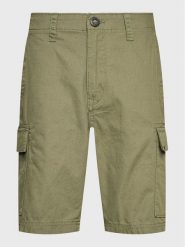 Volcom Szorty materiałowe March A0912302 Zielony Regular Fit. Zielone szorty męskie Volcom, bez wzorów, z bawełny. Za 219.99 zł.
