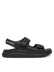 KARL LAGERFELD Sandały KL77015 Czarny. Czarne sandały męskie Karl Lagerfeld, z syntetyku, bez zapięcia. Za 559.99 zł.