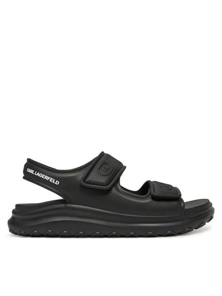 KARL LAGERFELD Sandały KL77015 Czarny. Czarne sandały męskie Karl Lagerfeld, z syntetyku, bez zapięcia. Za 559.99 zł.