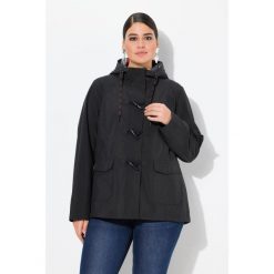 Damskie Kurtka softshellowa HYPRAR hydrofobowa guziki-kołki. Czarne kurtki damskie Ulla Popken, plus size, bez wzorów, z materiału, bez kaptura. Za 479.99 zł.