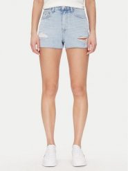 Tommy Jeans Szorty jeansowe Hot Pant Bi6019 DW0DW20095 Niebieski Regular Fit. Niebieskie szorty damskie Tommy Jeans, bez wzorów, z bawełny. Za 229.99 zł.