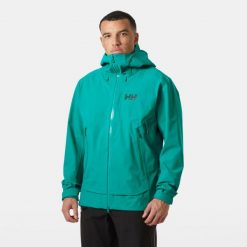 Kurtka narciarska Helly Hansen Verglas BC. Zielone kurtki męskie Helly Hansen, m, bez wzorów, bez kaptura, narciarskie. W wyprzedaży za 1,467.50 zł.