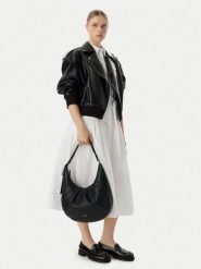 Calvin Klein Torebka Engraved Hw LV04F3555G Czarny. Czarne torebki klasyczne damskie CALVIN KLEIN, bez wzorów, ze skóry, bez dodatków. Za 529.99 zł.