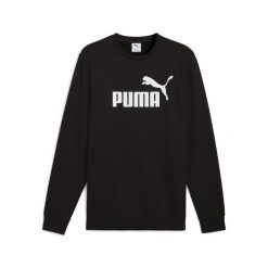 Męska bluza Essentials z logo No. 1 PUMA Black. Czarne bluzy bez kaptura męskie Puma, m, prążkowane. Za 199.00 zł.