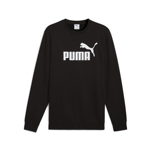 Męska bluza Essentials z logo No. 1 PUMA. Czarne bluzy bez kaptura męskie Puma, m, prążkowane. W wyprzedaży za 159.00 zł.