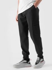 4F Spodnie dresowe joggery męskie - czarne 3XL. Czarne spodnie dresowe męskie 4f, bez wzorów, z bawełny. Za 159.99 zł.
