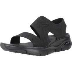 Sandały SKECHERS ARCH FIT Czarny. Czarne obuwie trekkingowe damskie Skechers. Za 278.99 zł.