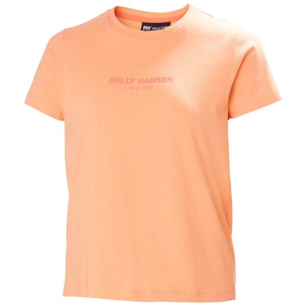 Koszulka damska Helly Hansen Core 2.0. Brązowe bluzki sportowe damskie Helly Hansen, bez wzorów, z bawełny, bez ramiączek. Za 172.50 zł.