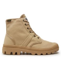 Trapery Palladium. Brązowe buty zimowe męskie Palladium, bez zapięcia. Za 429.99 zł.