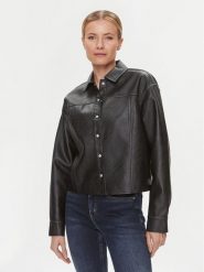 Calvin Klein Jeans Koszula J20J223240 Czarny Relaxed Fit. Czarne koszule damskie Calvin Klein Jeans, xs, bez wzorów, z jeansu, bez kołnierzyka, bez ramiączek. Za 839.99 zł.