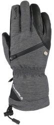 Rękawiczki narciarskie i snowboardowe damskie KINETIXX Alina Glove melange. Szare rękawiczki damskie KINETIXX, bez wzorów, ze skóry. Za 290.00 zł.