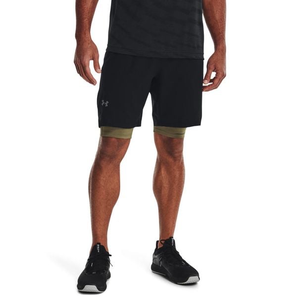 Szorty Under Armour Vanish. Czarne szorty sportowe męskie Under Armour, l, z materiału, na fitness i siłownię. Za 226.95 zł.