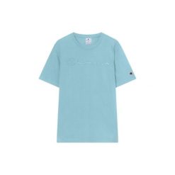 T-shirt męski Champion, 100% bawełna, krój Regular, jasnoniebieski. Niebieskie t-shirty męskie ЇDLO, m, bez wzorów, z bawełny, bez kołnierzyka. Za 94.99 zł.