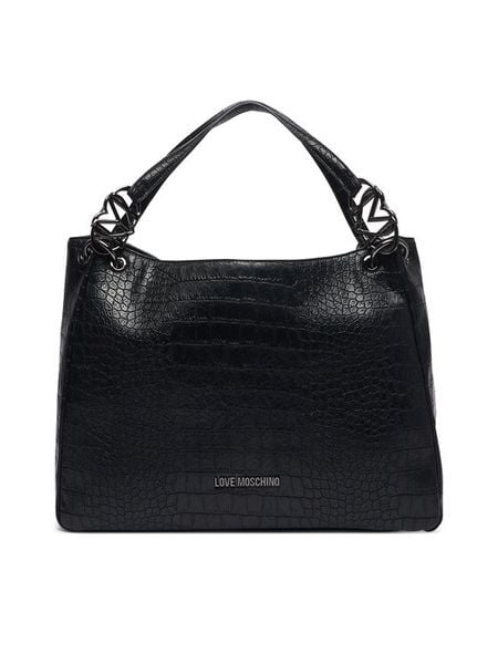 LOVE MOSCHINO Torebka JC4014PP1PLF0000 Czarny. Czarne torebki klasyczne damskie Love Moschino, bez wzorów, ze skóry, bez dodatków. Za 1,009.00 zł.