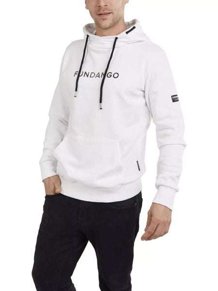 Bluza męska Fundango Hoover z kapturem. Białe bluzy z kapturem męskie Fundango, m, z bawełny. Za 299.00 zł.